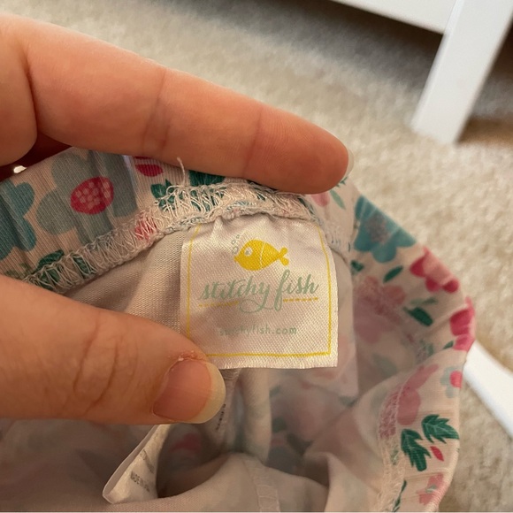 Stitchy Fish Floral Leggings Size 4 - Picture 4 of 4